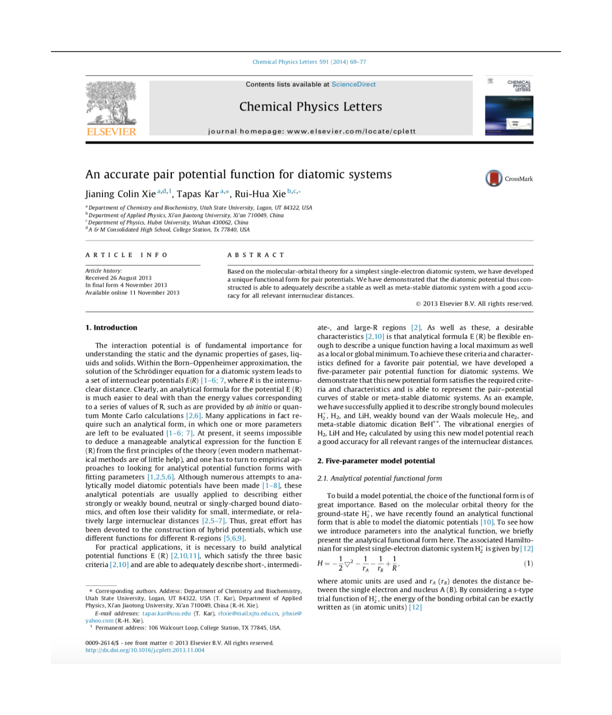 Chemical Physics Letters
